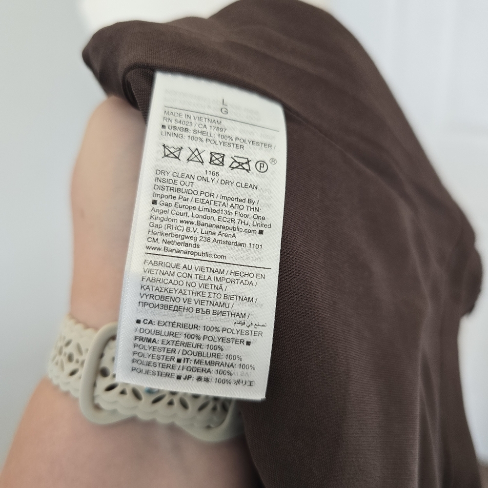 Banana Republic | Large | Chocolate Brown Stretch-Sequin Mini Dress - Picture 11 of 15